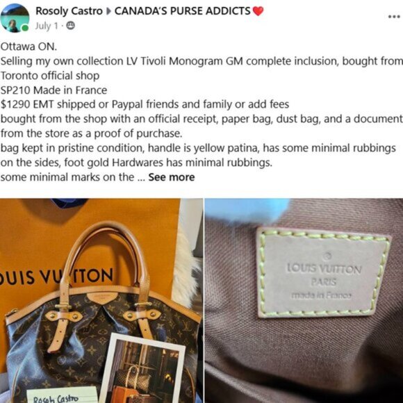 SOLD Louis Vuitton GM TIVOLI COMPLETE INLCUSION - Picture 16 of 16